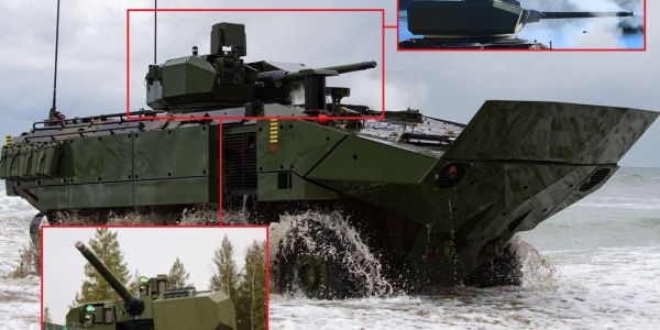 Kongsberg’s $80.1 million RT20 turret contract confirms the U.S. Marine Corps is committing to sustained production of the 30mm-armed ACV, cementing a long-term amphibious firepower upgrade (Picture Source: BAE Systems / Kongsberg Defence and Aerospace)