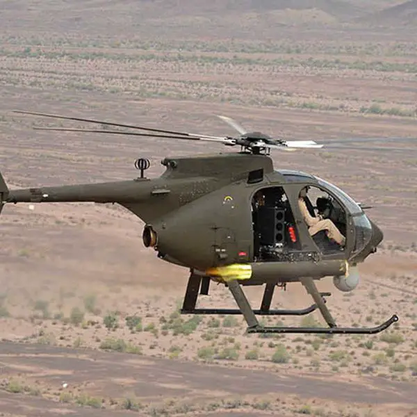 The Boeing AH-6 Little Bird (AH-6i/AH-6SA) is a light attack and reconnaissance helicopter operated by the Saudi Arabian National Guard (SANG). It represents an export-focused evolution of the MH-6 special operations helicopter. (Picture source: Boeing)