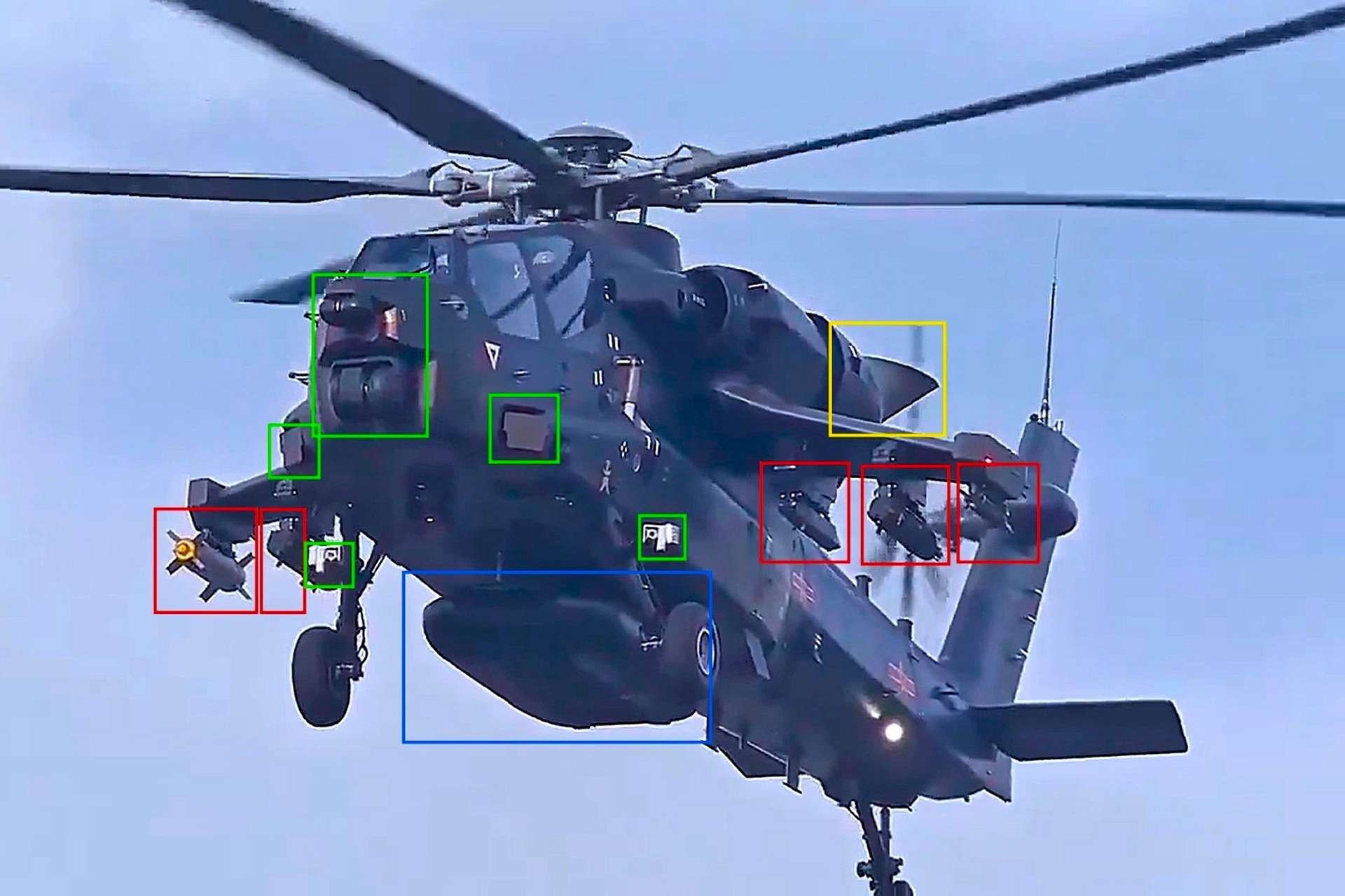 Newly surfaced close-up details of China’s Z-21 suggest that Beijing is developing a heavier and more survivable attack helicopter designed to expand PLA Army Aviation capabilities and potentially compete with the U.S. AH-64E Apache in future high-intensity combat environments (Picture Source: Chinese Media / Edited by Army Recognition Group)