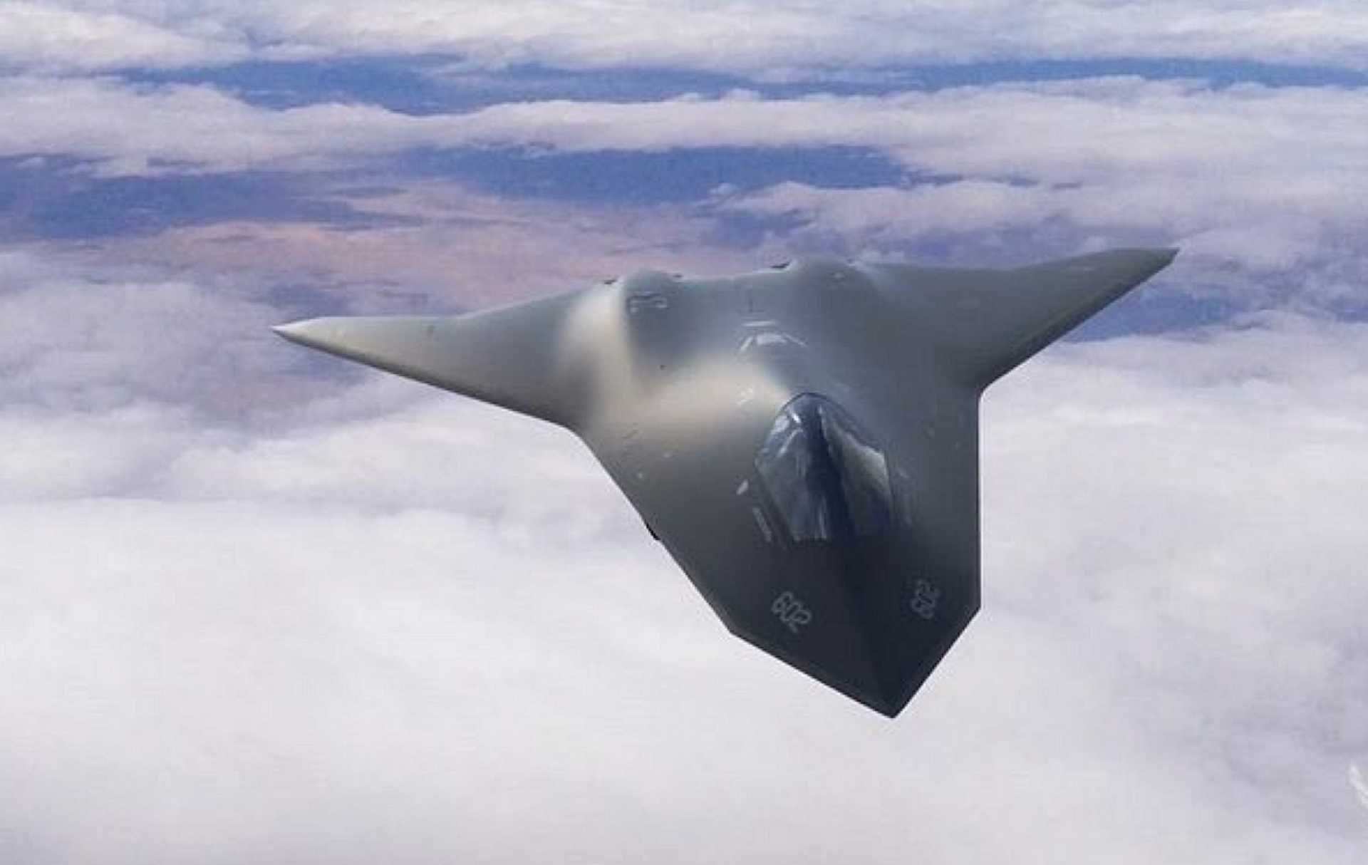 Artist's rendering of the Boeing F-47, the U.S. Air Force's future sixth-generation air dominance fighter, expected to fly in 2028. Image is illustrative and does not depict the final design.