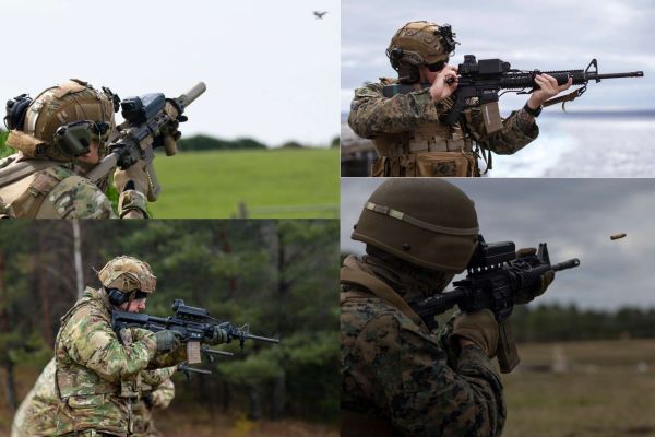 The U.S. Army is expanding fielding of SMART SHOOTER’s SMASH 2000LE AI-assisted rifle fire control systems to give frontline soldiers a direct hard-kill capability against FPV drones and other small aerial threats at close range (Picture Source: U.S. Army / Smart Shooter / U.S. Marines, Edited by Army Recognition Group)