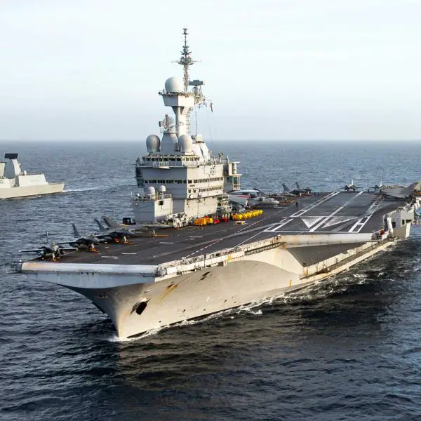 During the ORION 26 exercise, the Charles de Gaulle carrier strike group will conduct joint and allied training sequences that include air defense, anti-submarine warfare, surface combat, and precision strike coordination. (Picture source: French Navy)