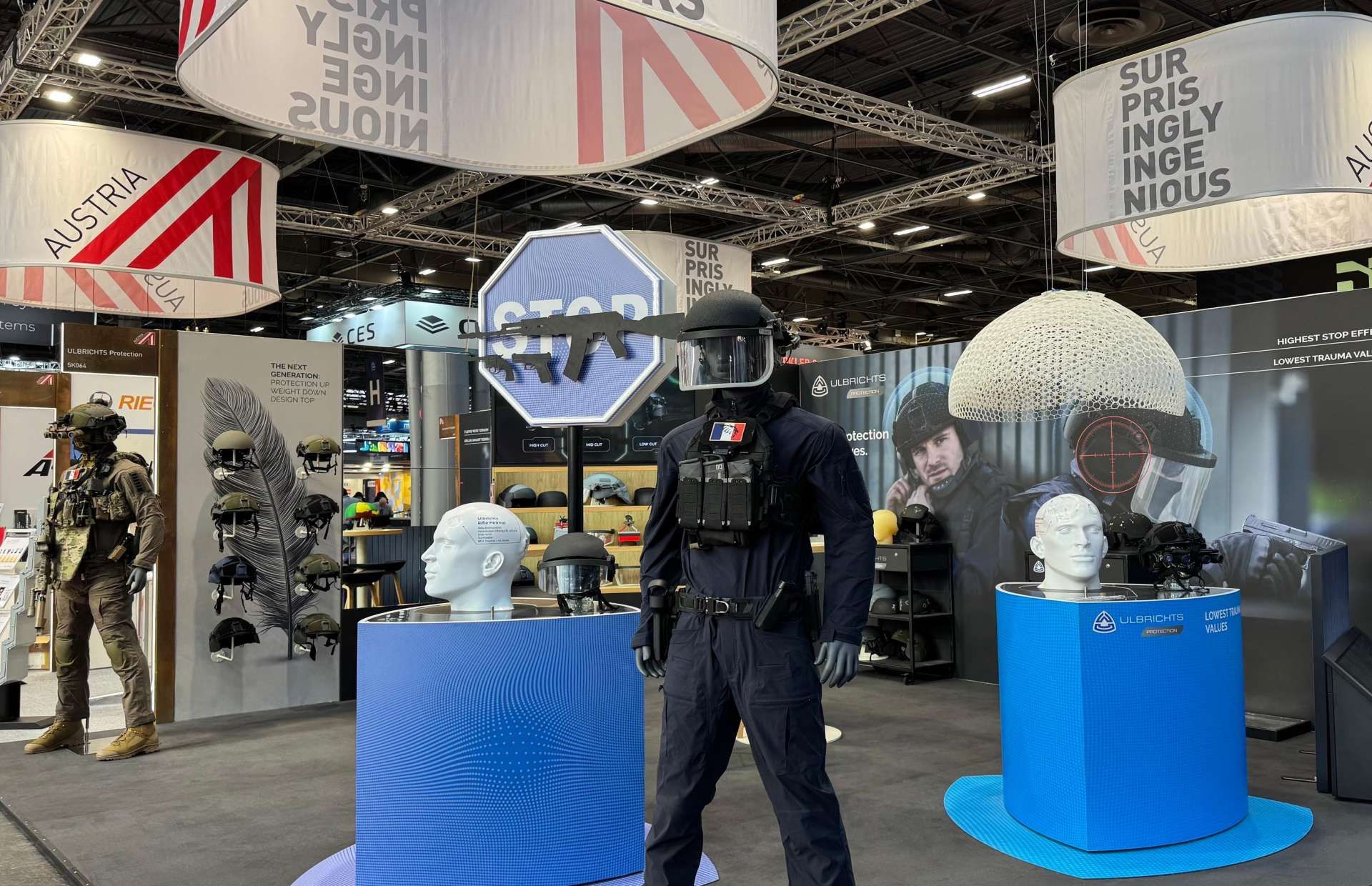 Ulbrichts’ new ZENTURIO, FORTIS and OPTIO Superlight helmets deliver lightweight, rifle-rated head protection for police and special units (Picture source: Ulbrichts).