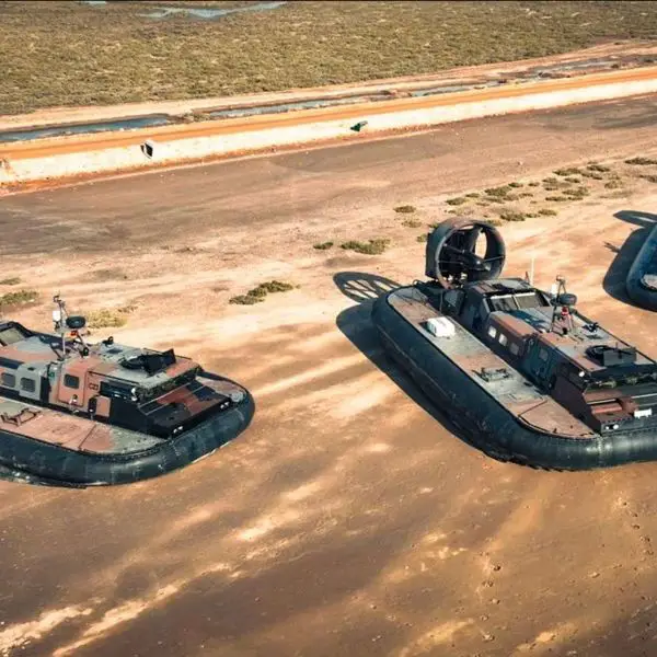 The 2400 TD hovercraft is a high-speed, amphibious platform capable of carrying troops and cargo across water, mud, and sand, designed for rapid-response and shallow-water operations (Picture Source: Pakistan Navy)