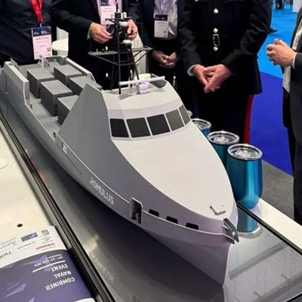 HII showcased its REMUS unmanned underwater vehicles, ROMULUS unmanned surface vessels and Odyssey autonomy software at Combined Naval Event 2026, presenting an integrated maritime autonomy package for ISR, mine warfare, seabed reconnaissance, counter-drone defense and distributed naval operations (Picture source: HII).