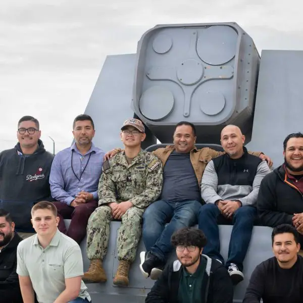 The training focused on teaching sailors how to operate, track targets with, maintain, and troubleshoot the Navy’s ODIN shipboard laser weapon, which is used to disable drone sensors and surveillance equipment. (Picture source: US Navy)