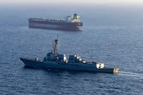 For this naval blockade against Iran, the U.S. deployed more than 15,000 personnel, over 200 aircraft and warships, two carrier strike groups, amphibious forces, P-8 Poseidon patrol aircraft, and multiple Arleigh Burke-class destroyers. (Picture source: US Navy)
