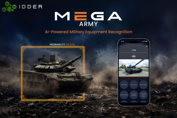 Belgium’s MEGA app uses AI to identify 1,700 military systems from smartphone images, aiming to improve battlefield awareness. (Picture source: IDDEA)