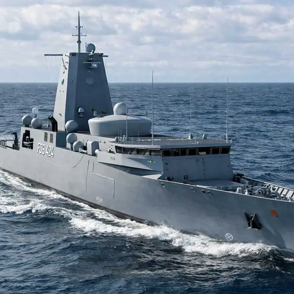 AI-generated illustration of the German Navy’s Class 424 intelligence vessel, representing a next-generation maritime SIGINT platform designed for advanced electronic surveillance and reconnaissance missions.