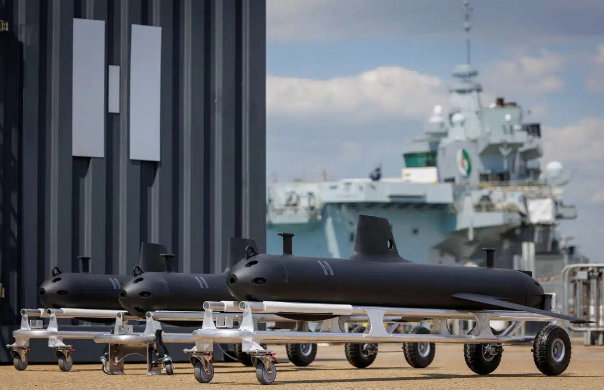 The SG-1 Fathom is a compact autonomous underwater glider that uses advanced acoustic sensors and AI to silently track low-signature submarines and protect UK seabed infrastructure (Picture source: Helsing).