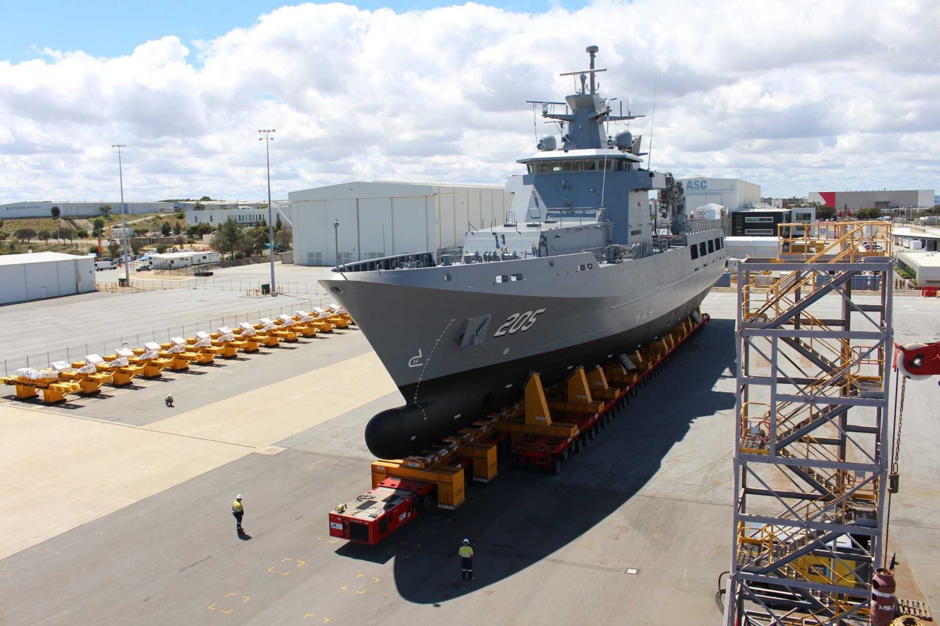 The Arafura-class program was initially introduced under the 2009 Defence White Paper as part of a plan to rationalize Australia’s patrol, hydrographic, and minehunting fleets under one modular ship class. (Picture source: Civmec)