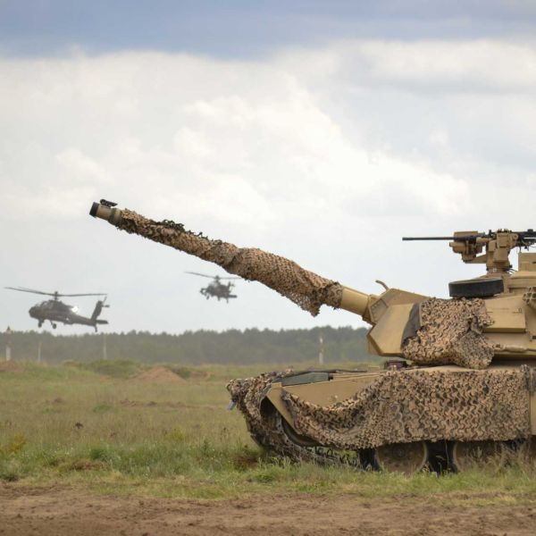 Greece's interest appears to be centered on M109A5 and M109A6 Paladin self-propelled howitzers, M1A1 and M1A2 Abrams main battle tanks, M2A3 Bradley infantry fighting vehicles, Humvee 4x4 tactical vehicles, AH-64E Apache Guardian attack helicopters, and UH-60M Black Hawk utility helicopters. (Picture source: US Army)
