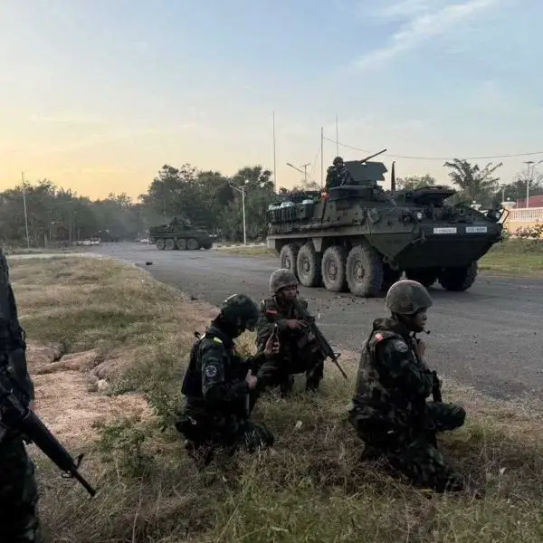 Thailand's Stryker orders were placed in fiscal years 2019, 2020, and 2021 for 70, 50, and 10 vehicles, respectively, bringing the reported total to 130 Strykers at an overall program cost of about 9.1 billion baht, or roughly $282,830,000. (Picture source: X/OSINTdefender)