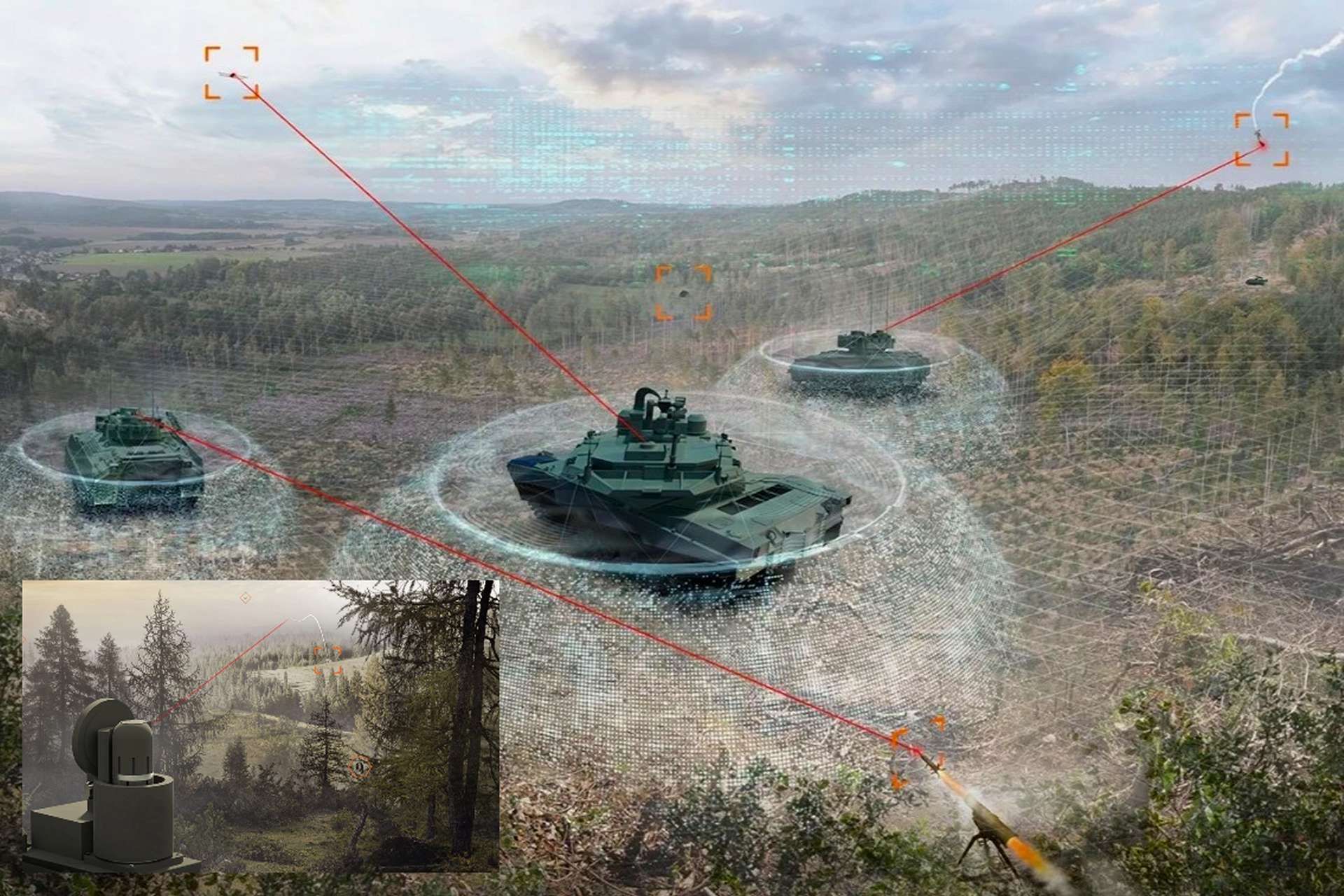 The U.S. Army has selected BAE Systems’ ROOK Soft Kill Active Protection System to equip combat vehicles with electronic warfare capabilities that can disrupt drones and anti-tank guided missiles before they strike (Picture Source: BAE Systems)