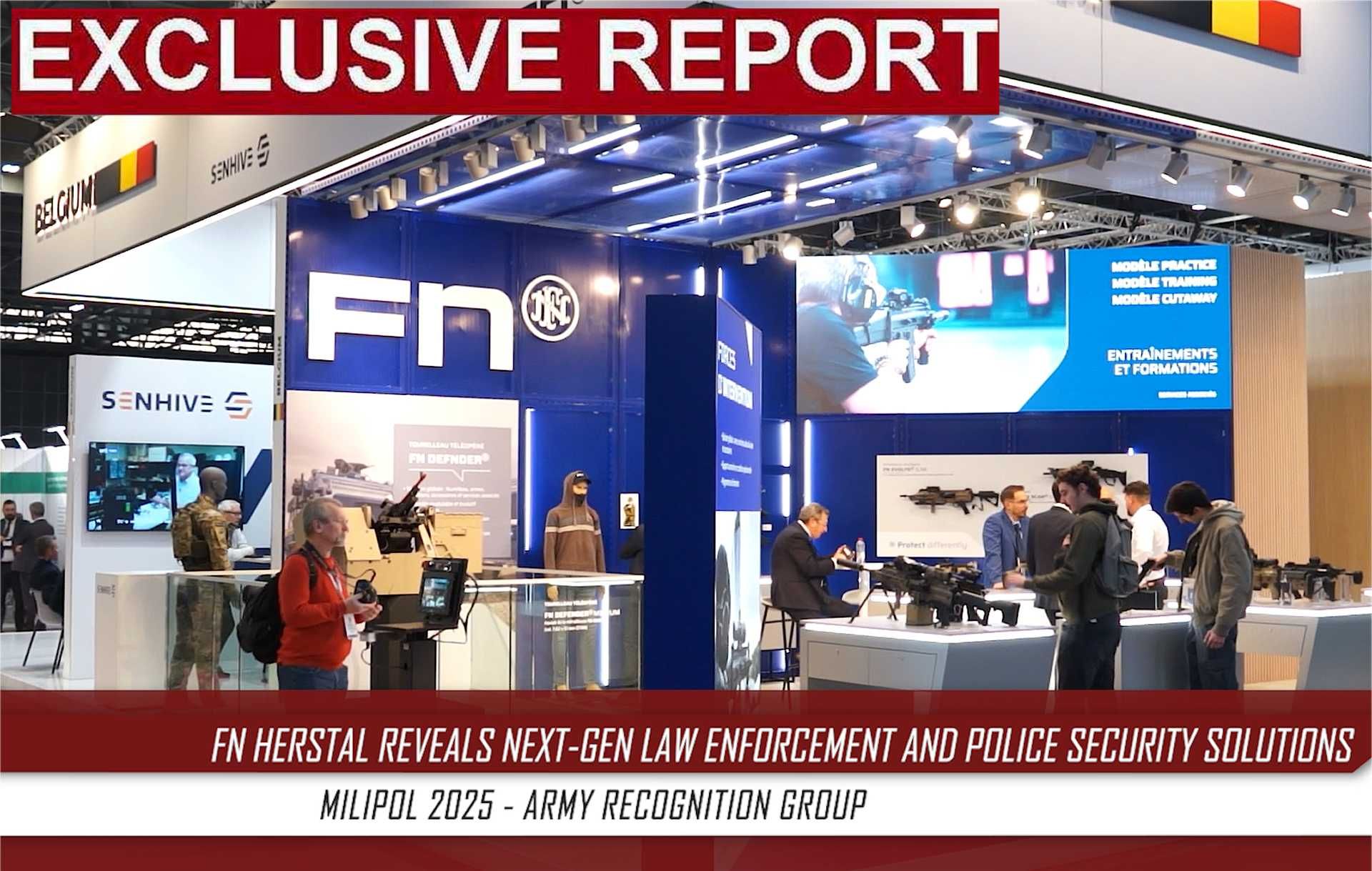 Belgian Company FN Herstal showcases its full range of advanced law enforcement weapons and security solutions during Milipol Paris 2025, addressing the evolving challenges of urban policing and counter-threat operations.