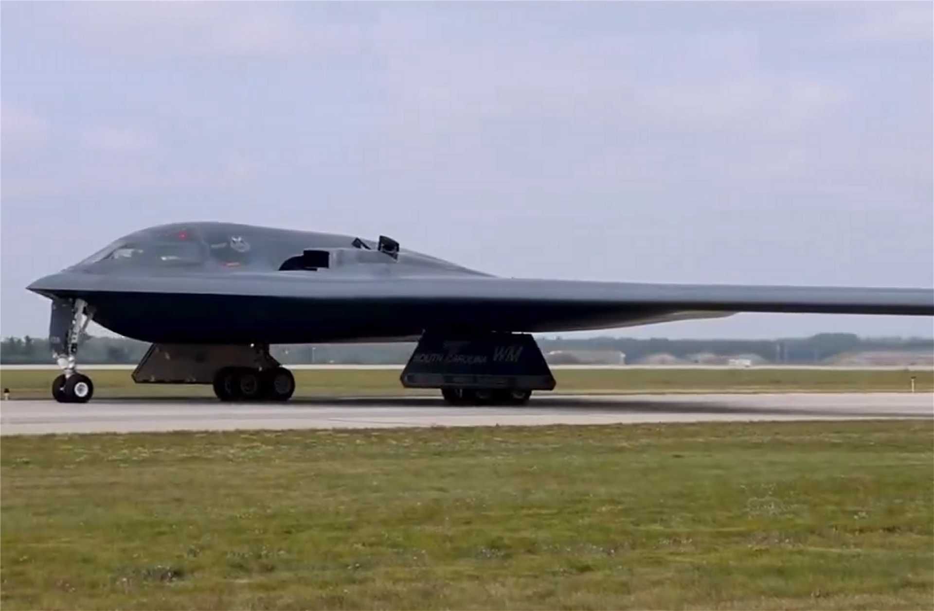 U.S. Air Force B-2 Spirit stealth bomber demonstrates deep strike capability during Operation Epic Fury, penetrating advanced air defenses to deliver precision bunker penetrating munitions against hardened targets in Iran.