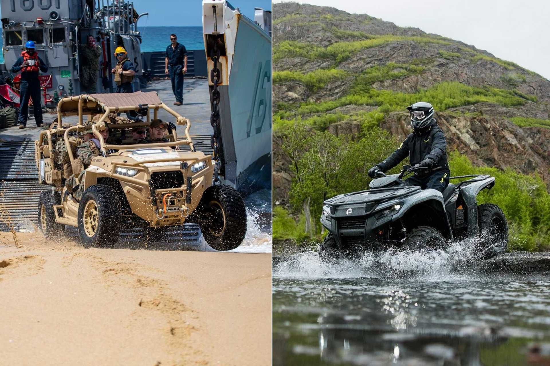 Within the Belgian Special Operations Regiment, the Polaris MRZR D4 will likely serve for rapid team transport and mission support across difficult terrain, while the Can-Am Outlander Max Pro HD7 will be used for reconnaissance, liaison, and quick access tasks. (Picture sources: Polaris Government & Defense and Can-Am Off-Road)
