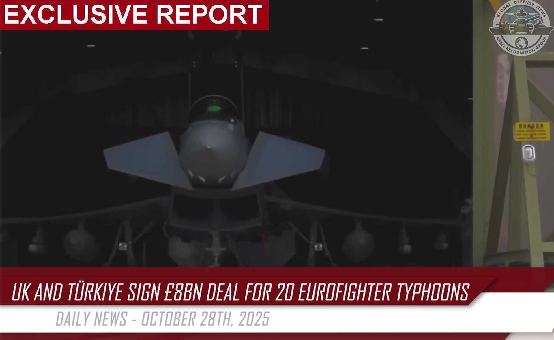 Türkiye and the United Kingdom have sealed an £8 billion deal for 20 Eurofighter Typhoons, including Meteor-equipped weapons and full support packages, with deliveries of new-build jets expected from 2030 (Picture Source: Army Recognition Group)