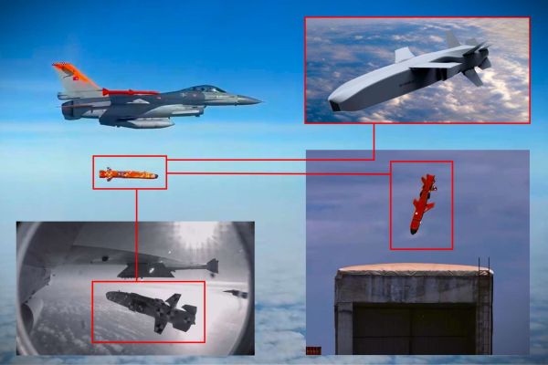 Türkiye’s SOM-J cruise missile demonstrated near-operational capability by delivering a precise live-warhead strike, reinforcing its role as a future cornerstone of the country’s stand-off attack arsenal (Picture Source: Roketsan /  Turkish Ministry of Industry and Technology)