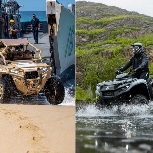Within the Belgian Special Operations Regiment, the Polaris MRZR D4 will likely serve for rapid team transport and mission support across difficult terrain, while the Can-Am Outlander Max Pro HD7 will be used for reconnaissance, liaison, and quick access tasks. (Picture sources: Polaris Government & Defense and Can-Am Off-Road)