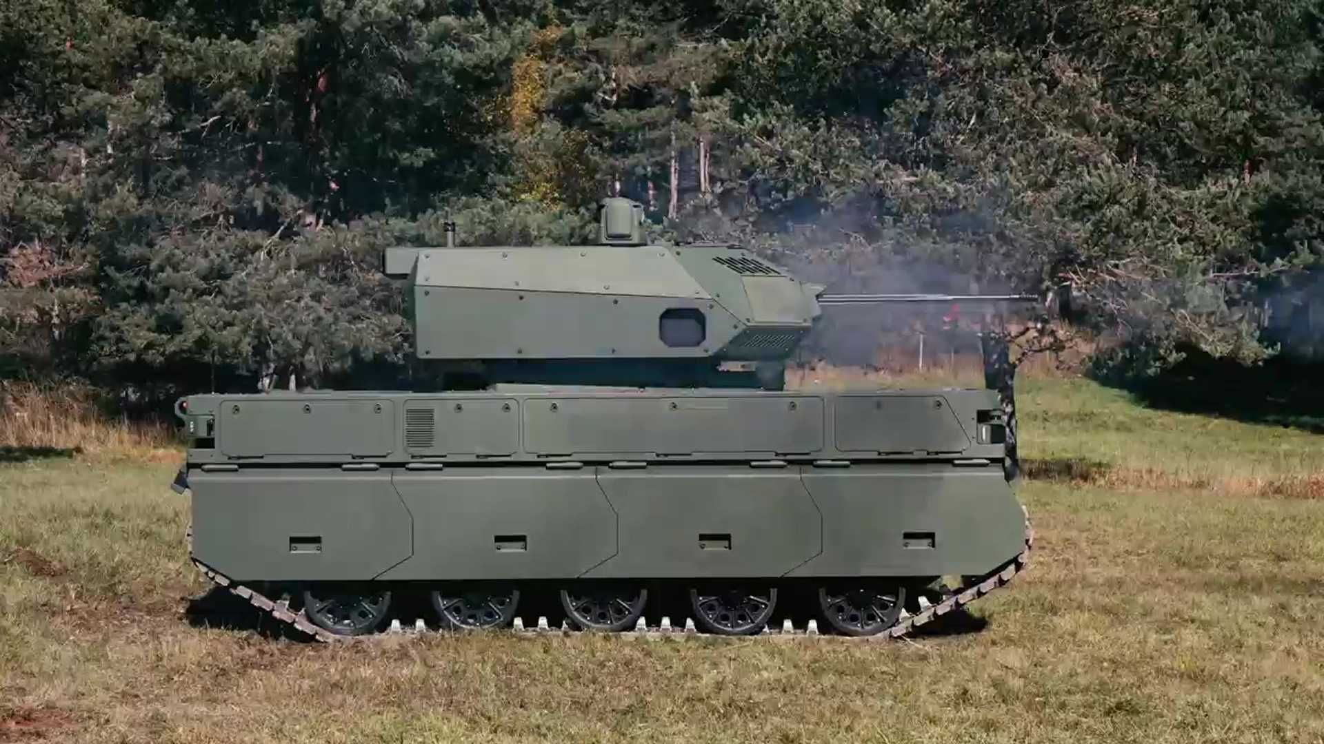 The MV-8 Komodo + Mangart 25 AD integrates a stabilized 25×137 mm Rheinmetall cannon, as well as dual MBDA missile launchers to accurately engage aerial and ground targets up to 3 kilometers. (Picture source: DOK-ING and Valhalla)