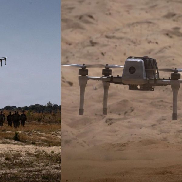 U.S. Army 82nd Airborne Division soldiers train at Fort Bragg with Bumblebee V1 and V2 counter-drone interceptors, bringing Ukraine-tested FPV drone-on-drone tactics into U.S. small-unit air defense (Picture source: U.S. DoW).