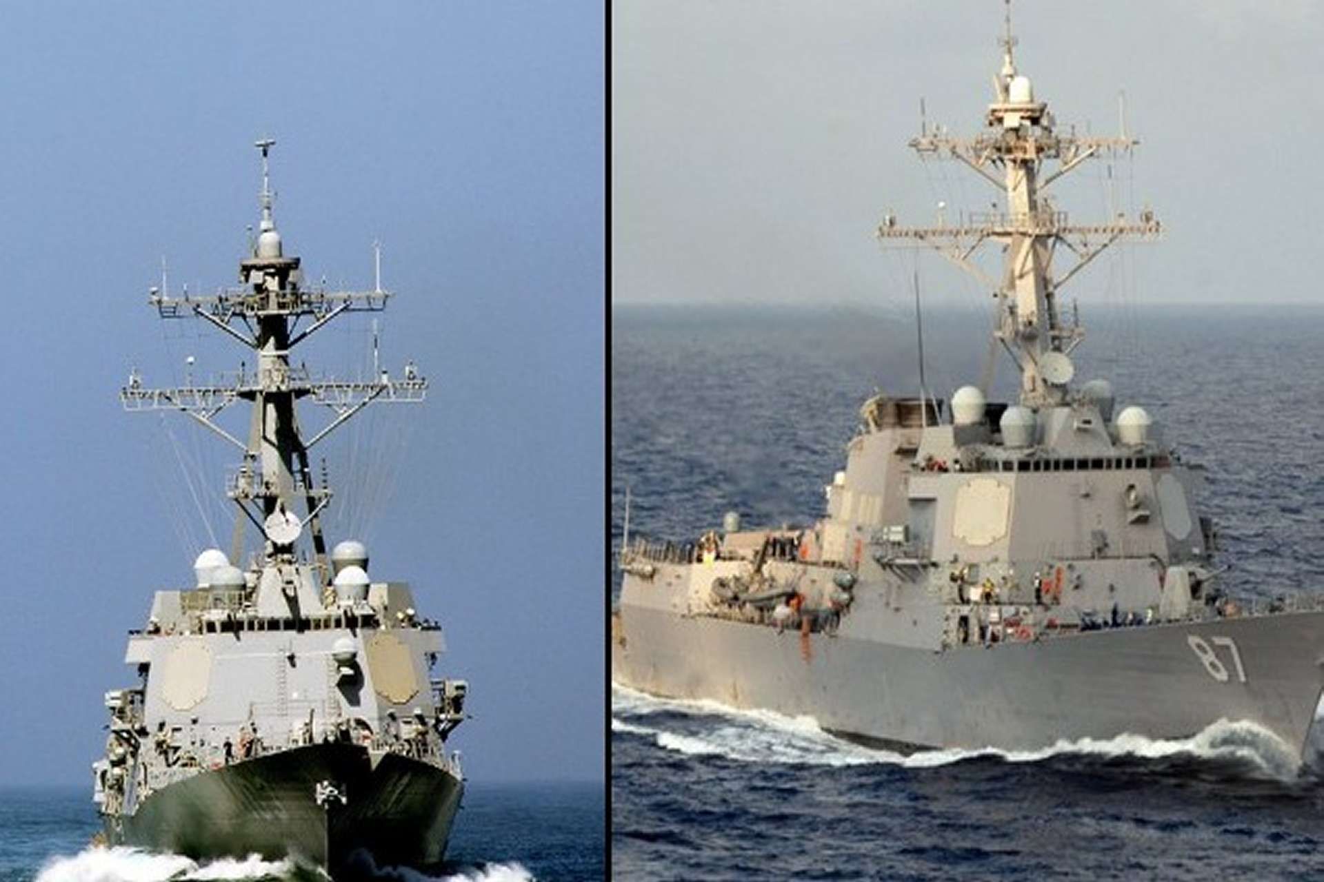 U.S. Navy Arleigh Burke-class destroyers USS Truxtun and USS Mason crossed the Strait of Hormuz under Iranian missile, drone, and small-boat attacks, showcasing the Aegis combat system’s layered air and missile defense capabilities during Project Freedom (Picture source: U.S. DoW).