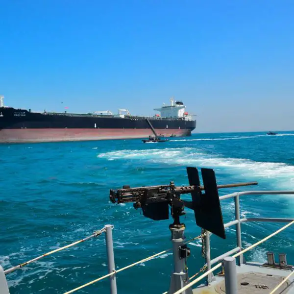 Tankers sanctioned by the US that are trying to load or transport Venezuelan crude could now be intercepted, detained, or prevented from entering or leaving Venezuelan ports, with their cargoes at risk of being seized if they attempt to run the blockade. (Picture source: US Navy)