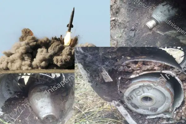 Ukrainian Tochka-U hybrid missile fitted with an improvised FAB 250 warhead, offering a mobile, short-range strike capability out to roughly 120 kilometers with a dense fragmentation effect optimized against personnel, soft vehicles, and exposed logistics positions (Picture source: CSIS/open source pictures).