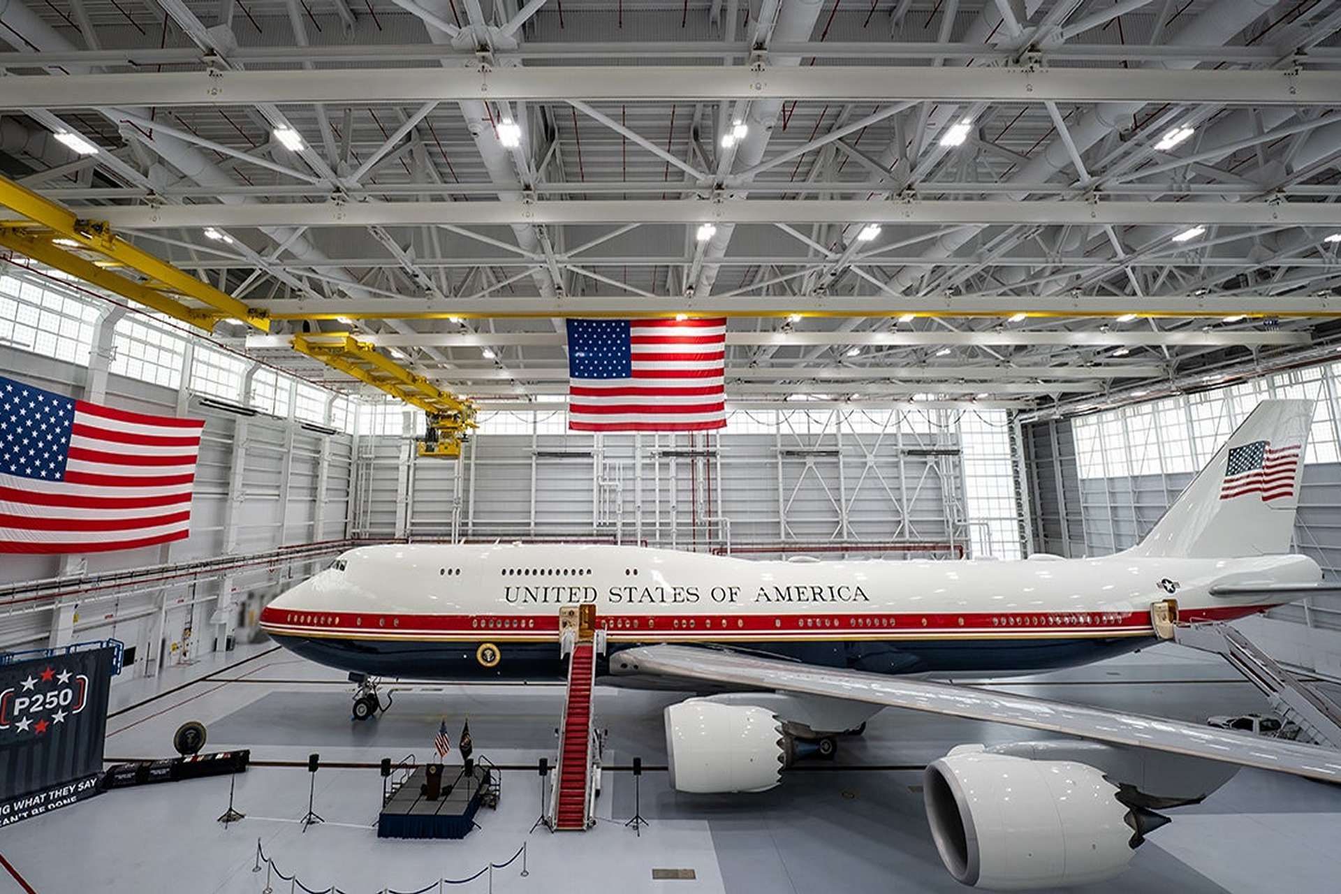 L3Harris has delivered a Boeing 747-8i-based VC-25B Bridge aircraft to the U.S. Air Force, providing an interim Air Force One aircraft with secure communications, self-defense systems, and long-range command-and-control capability while the older VC-25A fleet awaits replacement (Picture source: U.S. DoW).