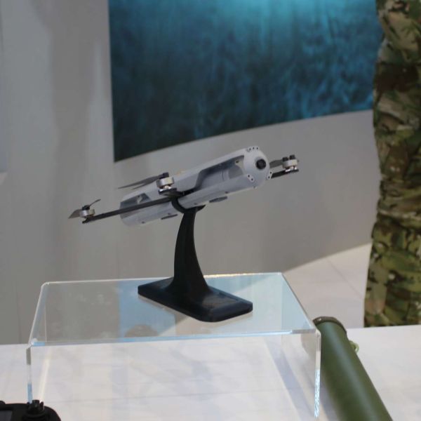 Russia used World Defense Show 2026 in Riyadh to introduce its Karakurt-R micro reconnaissance drone, positioning the tube-launched system as an export-ready tool for small-unit ISR in urban and complex terrain operations (Picture Source: Army Recognition Group)