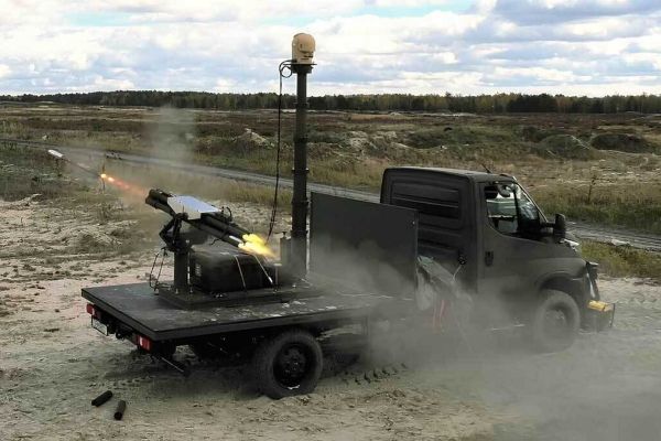 The VAMPIRE is a portable, self-contained intelligence, surveillance, reconnaissance (ISR) and precision-strike system designed to counter small unmanned threats and also engage ground targets at ranges up to 7 km with the Belgian FZ275 rocket. (Picture source: L3Harris)