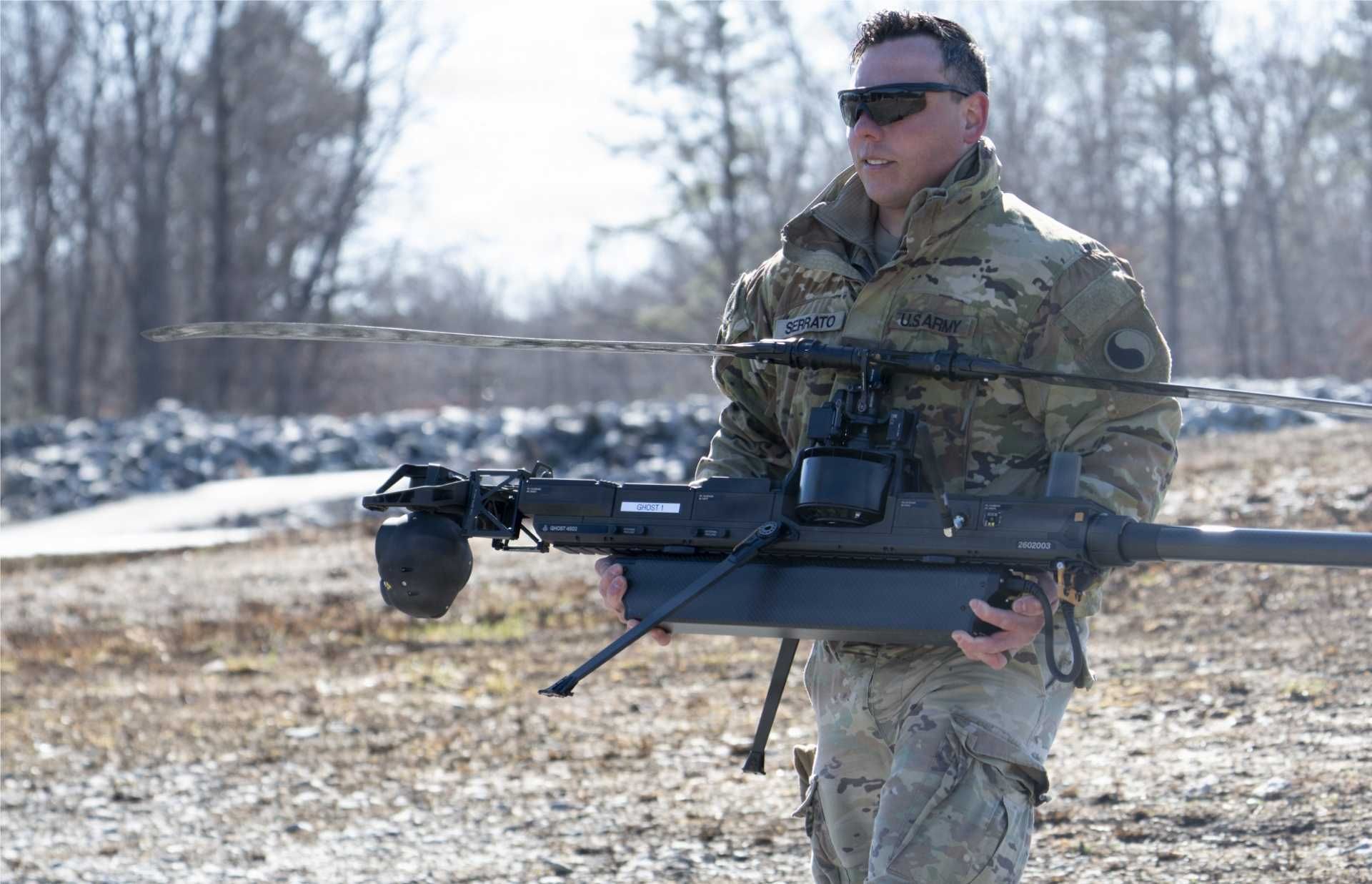 U.S. Virginia National Guard Soldiers from the 116th Mobile Brigade Combat Team train on medium-range reconnaissance drones at Fort Pickett, supporting the brigade’s transition to a Mobile Brigade Combat Team.