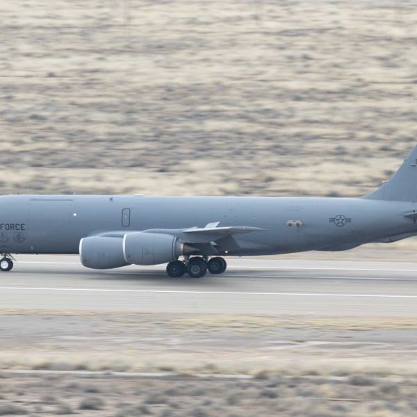 Ben Gurion’s 4,062-meter Runway 08/26 and 3,112-meter Runway 12/30 provide sufficient length, pavement capacity, apron space, and hot-weather takeoff margins to support both the KC-46A and KC-135R operations. (Picture source: US Air Force)