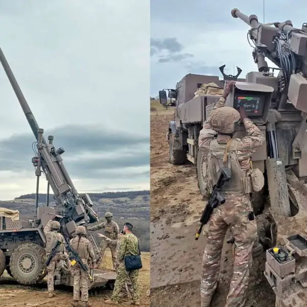 The CAESAR is a wheeled 155 mm self-propelled howitzer combining long-range precision fire, digital targeting, and rapid shoot-and-scoot mobility for modern battlefields (Picture source: Portuguese Army).