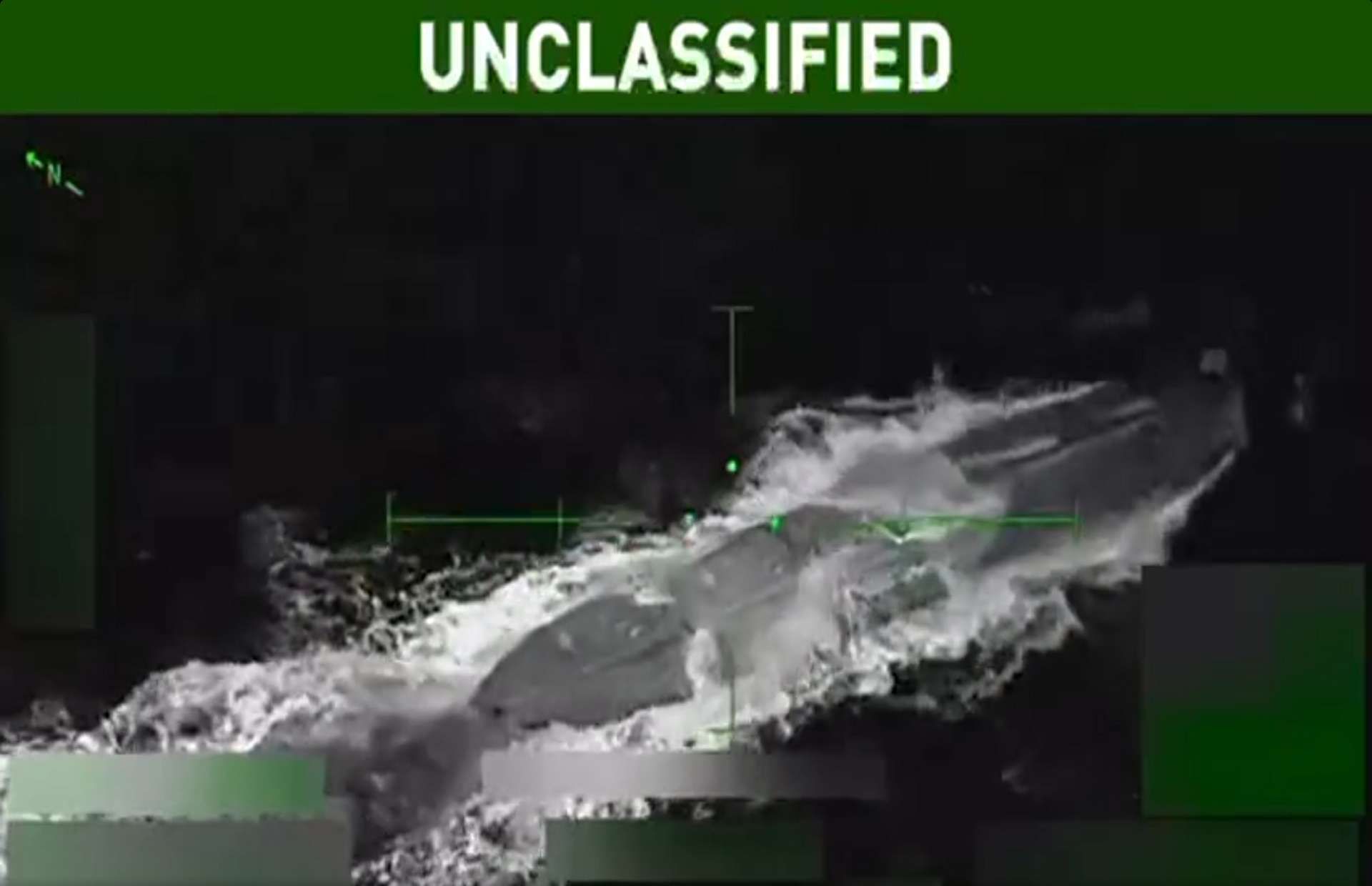 A U.S. military strike destroyed a drug-carrying semi-submersible in the Caribbean, part of Washington’s expanded counter-narcotics campaign targeting trafficking networks (Picture source: Donald Trump on Truth Social).