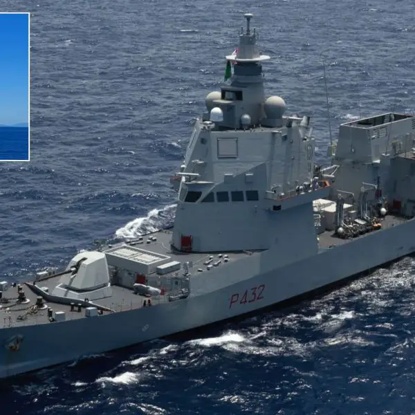 ITS Raimondo Montecuccoli (PPA 3), fitted with the Leonardo OTO 76/62 Super Rapid naval gun