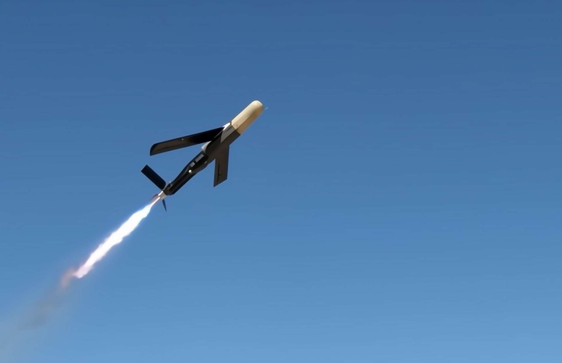 Raytheon’s Coyote Block 3NK is a recoverable counter-drone interceptor designed to hunt and disrupt multiple small UAS in a single sortie using a non-kinetic effect, delivering loitering “airborne magazine” defense against swarm attacks while reducing collateral damage and cutting per-engagement cost (Picture source: Raytheon).