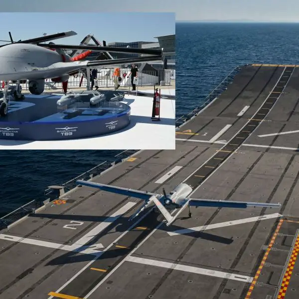 Türkiye’s offer of the ship-capable Bayraktar TB3 drone to Japan underscores a potential shift toward cost-effective, unmanned carrier operations as Tokyo reassesses its maritime security posture in the Pacific (Picture Source: Army Recognition / Baykar Technologies)