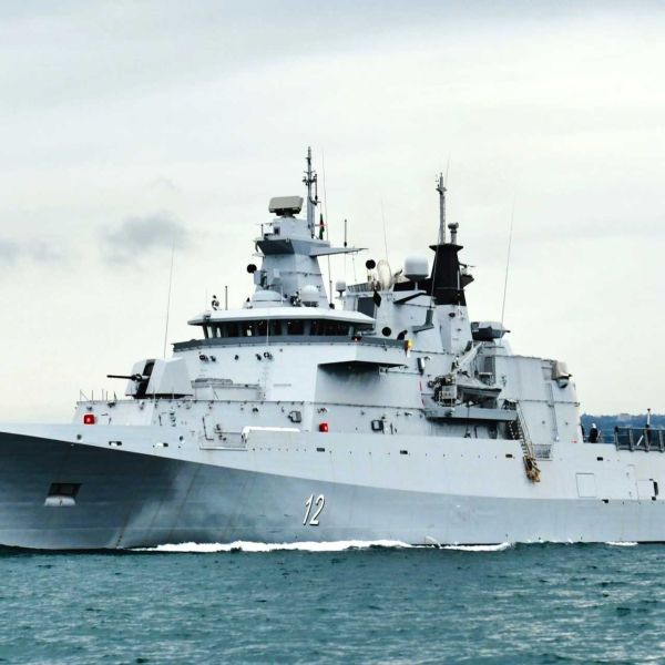 Germany’s NVL Group developed the MMPV 90-class, selected by Bulgaria in 2020, as an evolution of its OPV-90, itself derived from the smaller OPV-80 used for Brunei’s Darussalam-class and Australia’s Arafura-class ships. (Picture source: Bulgarian MoD)