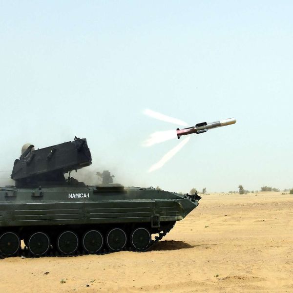 Indian Army’s NAMICA anti-tank launcher, seen here in its earlier Mk 1 version, forms the basis for the upgraded NAMICA 2 platform soon to enter service alongside Nag Mk 2 missiles—an all-Indian system designed to strengthen armored warfare capability and defense self-reliance (Picture source: Indian MoD).