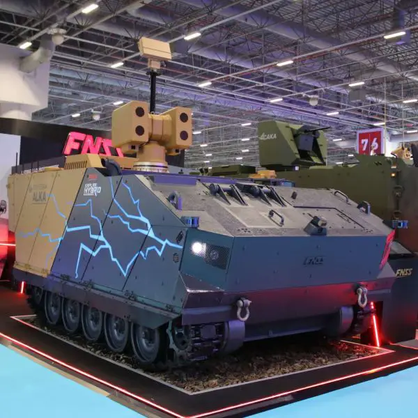 ROKETSAN and FNSS introduced a hybrid armored vehicle-mounted laser and electronic warfare system designed to detect, disrupt, and destroy drone threats while moving with frontline forces (Picture Source: Army Recognition Group)
