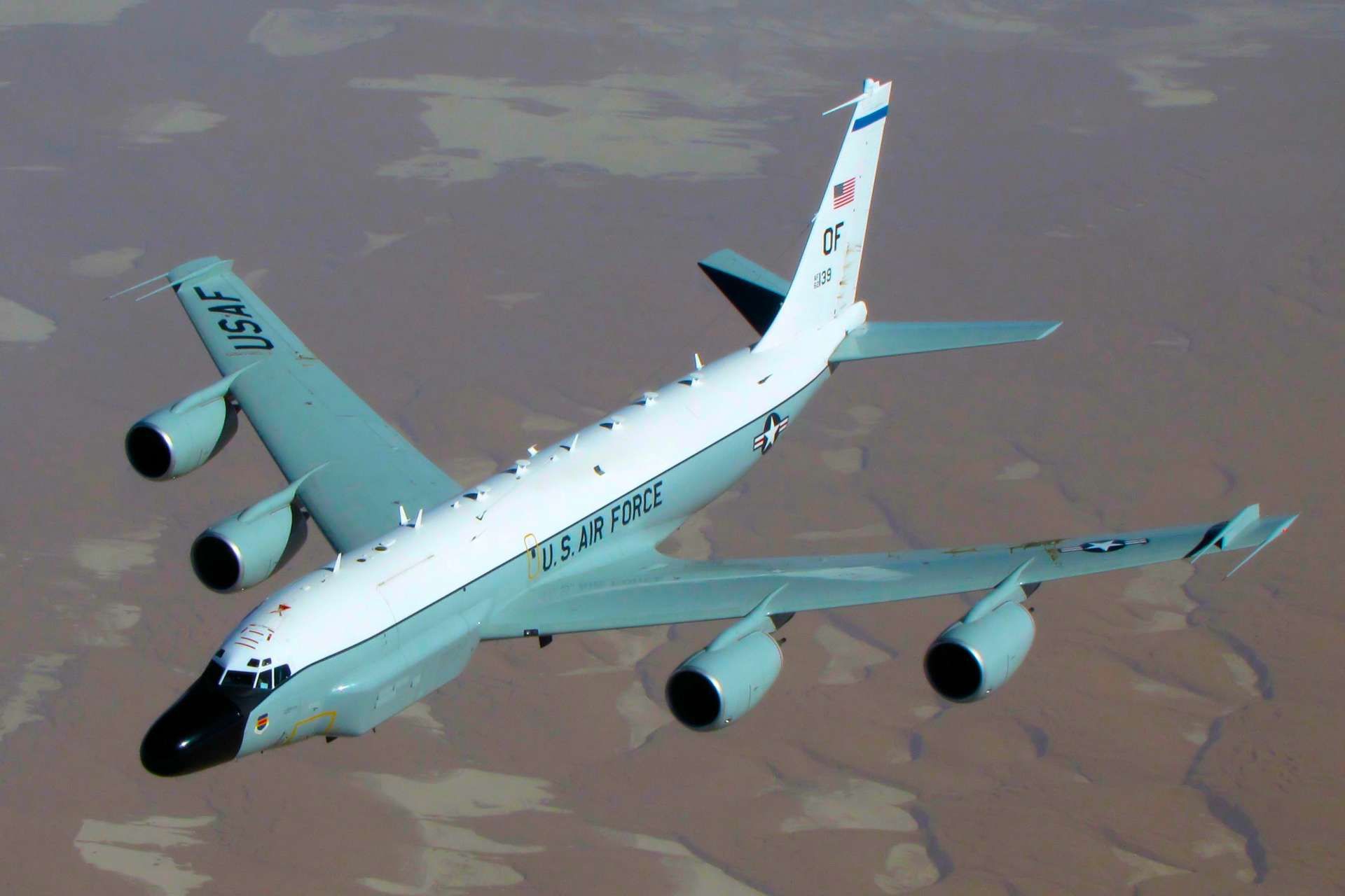 The U.S. Air Force’s RC-135 Rivet Joint could be adapted to command drones, extending SIGINT reach and improving survivability in contested airspace (Picture Source: U.S. Air Force)