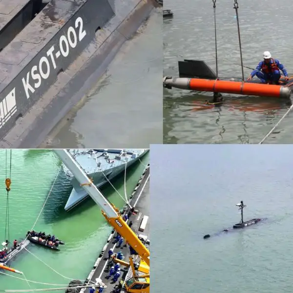 The 324 mm Piranha lightweight torpedo launched from KSOT provides a compact ASW weapon for prosecuting submarines and small surface threats in confined waters (Picture source: Indonesia MoD/ PT PAL).