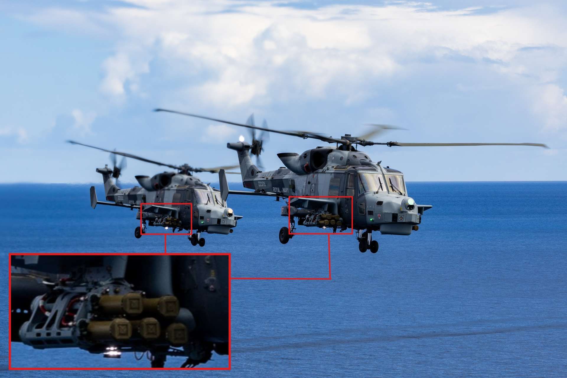 Royal Navy Wildcat helicopters armed with Martlet missiles are actively reinforcing air defences over Cyprus, signaling a layered and mobile UK response to rising drone and low-altitude threats in the Eastern Mediterranean (Picture Source: Royal British Navy)