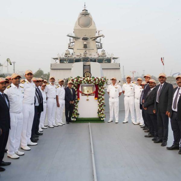 Official handover ceremony of INS Taragiri, the fourth Nilgiri-class stealth frigate, to the Indian Navy at Mazagon Dock Shipbuilders Limited, Mumbai, on November 29, 2025. The event marks a major milestone in India’s Project 17A frigate program and showcases the nation’s growing self-reliance in advanced warship construction.