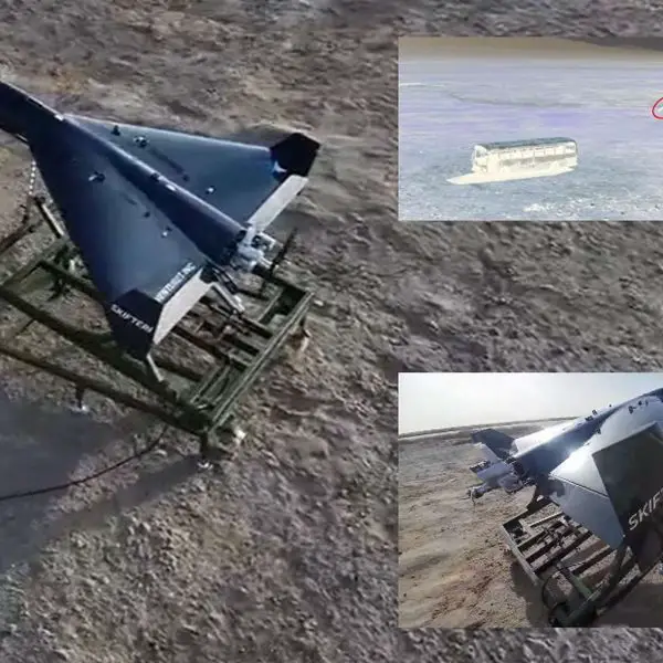 Footage released on 18 January 2026 by Kosovar defense entrepreneur Ridvan Aliu shows a live-strike test of Kosovo’s domestically developed Skifteri K1 kamikaze drone, with a claimed strike range of 1,124 km (Picture Source: Ridvan Aliu)