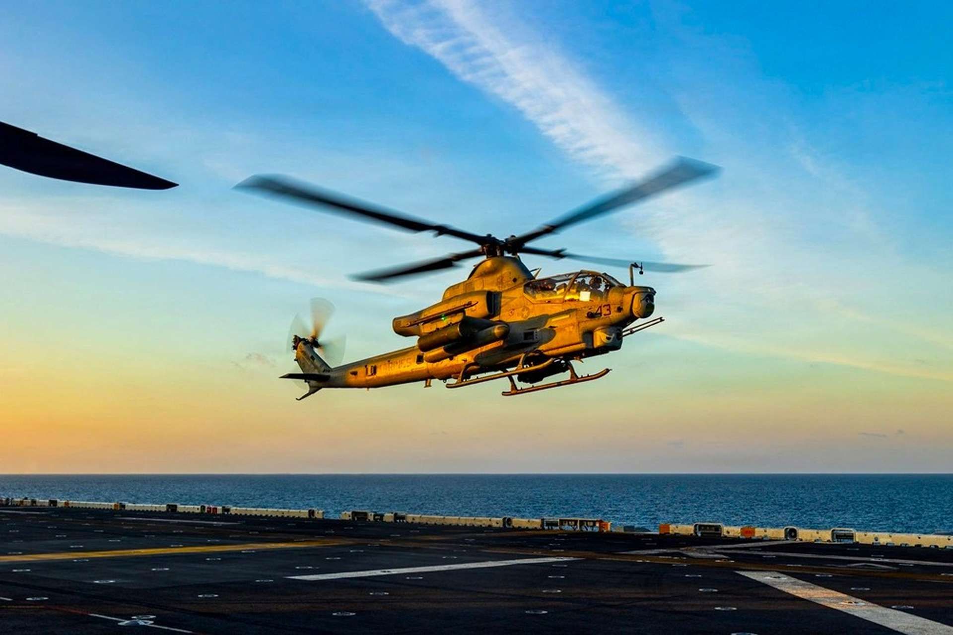 A newly released U.S. Marine Corps image of an AH-1Z Viper landing aboard USS Boxer in the South China Sea highlights the forward deployment of a combat-ready amphibious force capable of deterrence, rapid crisis response, and expeditionary operations across the Indo-Pacific (Picture Source: U.S. Marines)