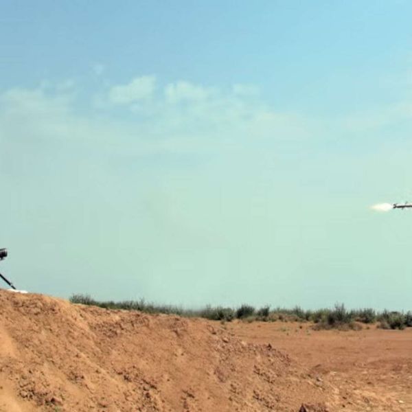 India’s MPATGM is a third-generation, fire-and-forget anti-tank guided missile featuring an imaging infrared seeker, tandem HEAT warhead, and top-attack capability effective out to 2.5–4 km, designed for rapid shoot-and-scoot engagements by a two-person team (Picture source: Indian MoD).