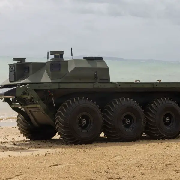 On Oct. 22, 2025, U.S. Marine Corps Lance Cpl. Jose Velazquez, a logistics specialist with 4th Marine Regiment, 3rd Marine Division, operated Rheinmetall Mission Master Silent Partner vehicles at Camp Schwab, Okinawa, Japan.
